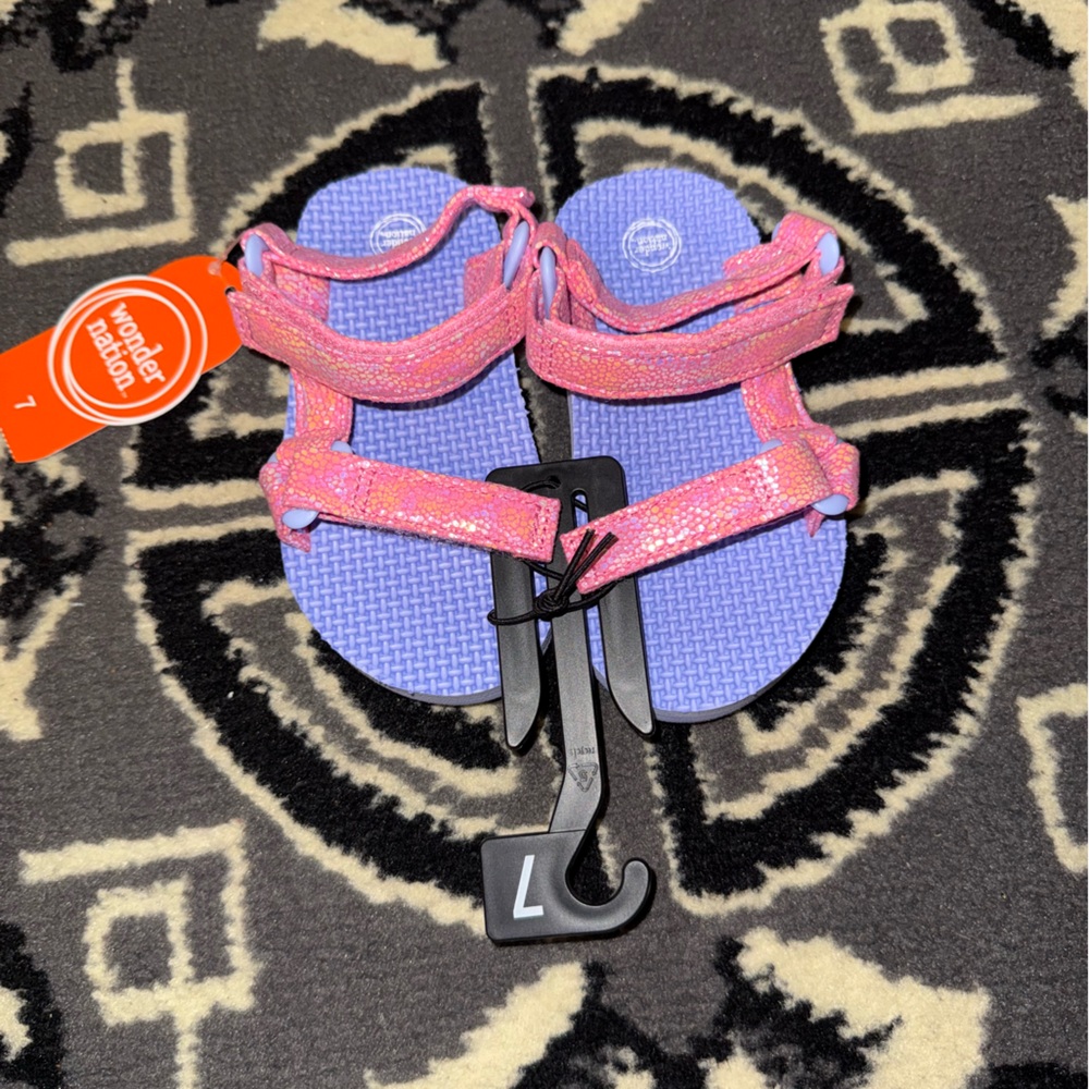 Pink and Purple Kids Sandals